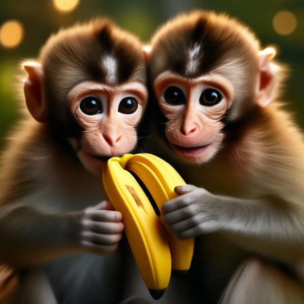 две маленькие обезьянки