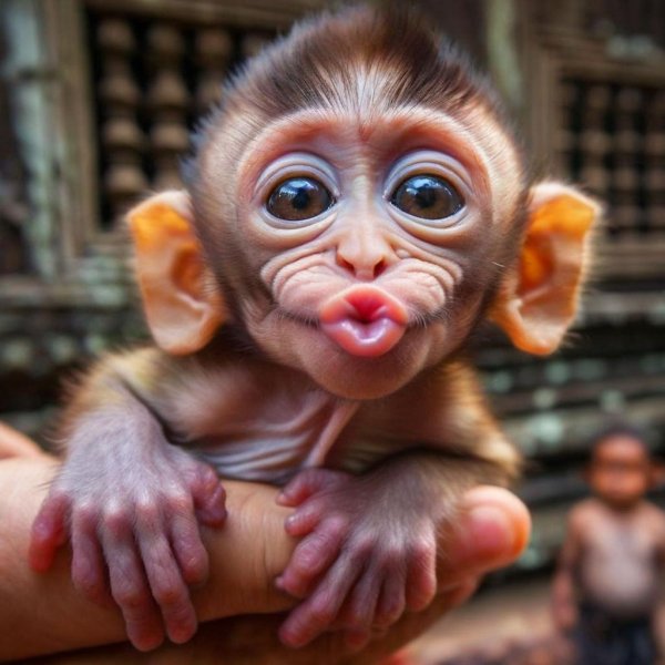 обезьянка смешная