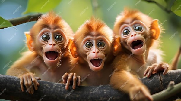 три обезьянки