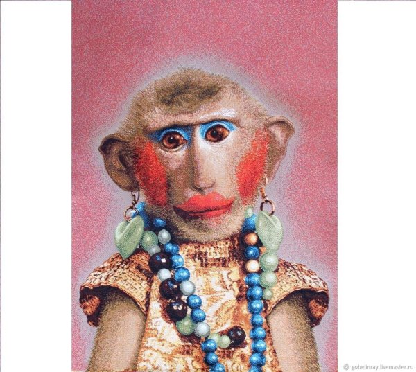 накрашенная макака