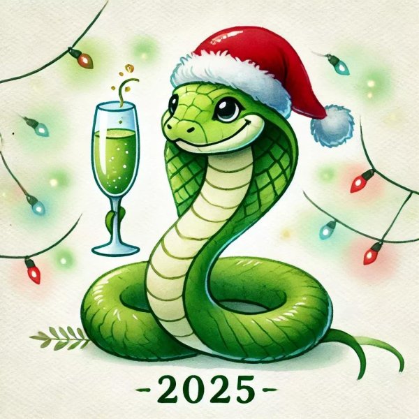 новый 2025 год змеи