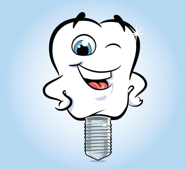 улыбающийся зубик