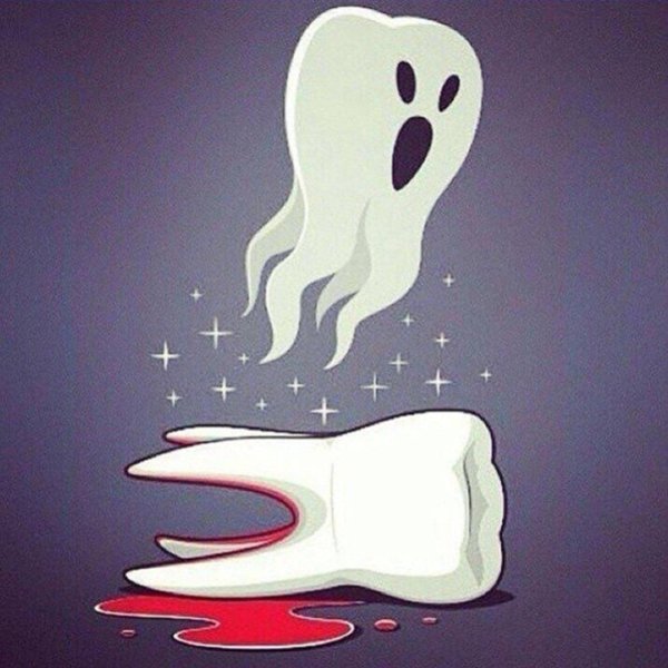 призрак с зубами