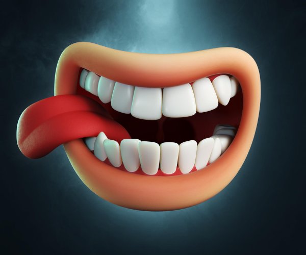 улыбающийся рот