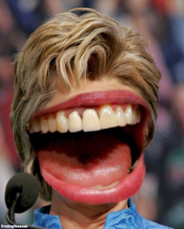 огромный рот