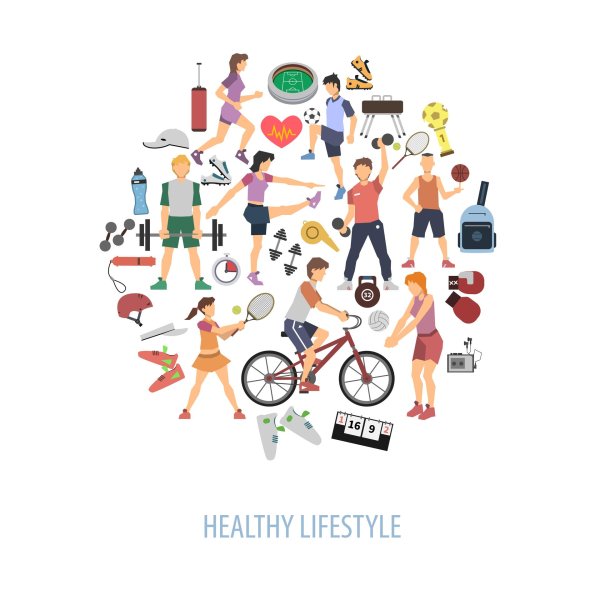 плакат на тему healthy lifestyle