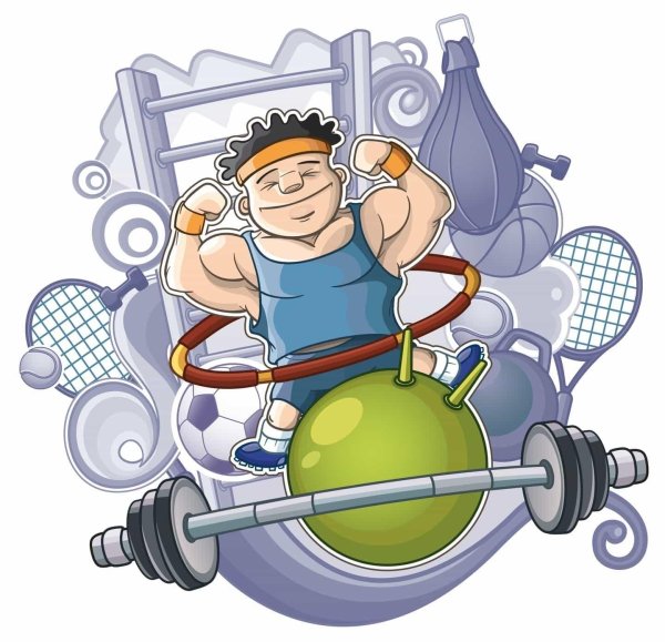 спортсмен мультяшный