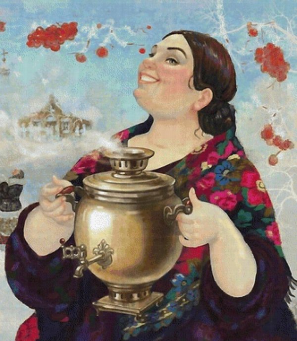 купчиха кустодиева