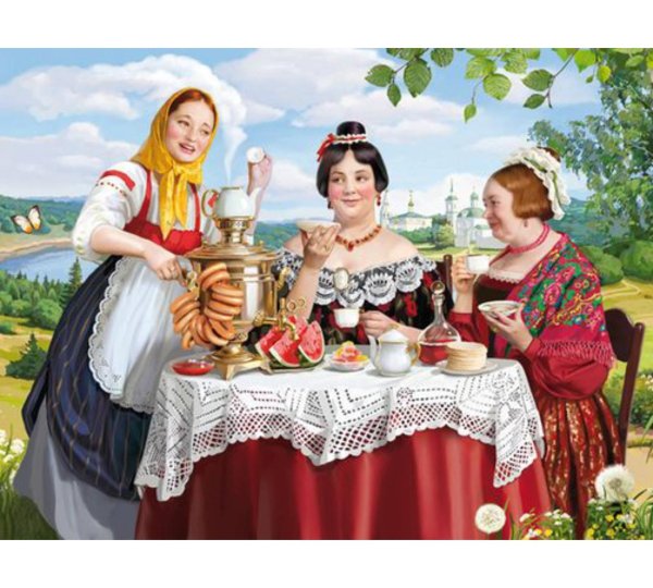 борис кустодиев купчиха за чаем