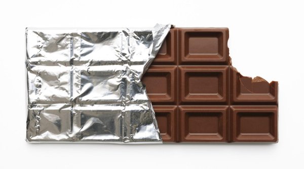 плитка шоколада в фольге