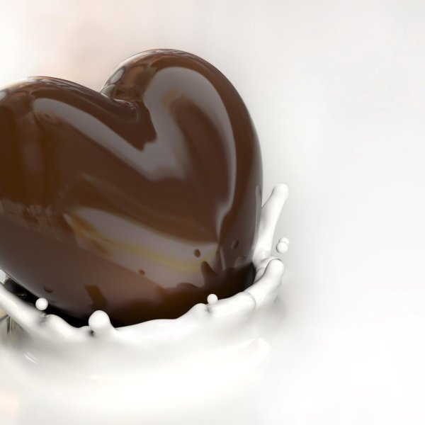 шоколадное сердце