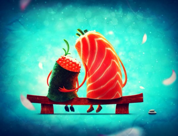 сашими лосось