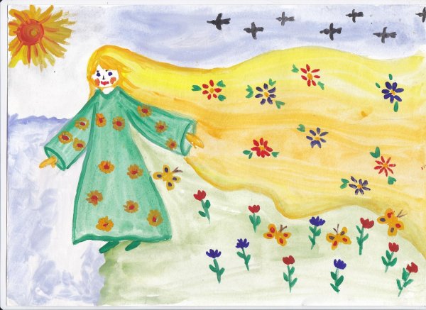 образ весны рисунок