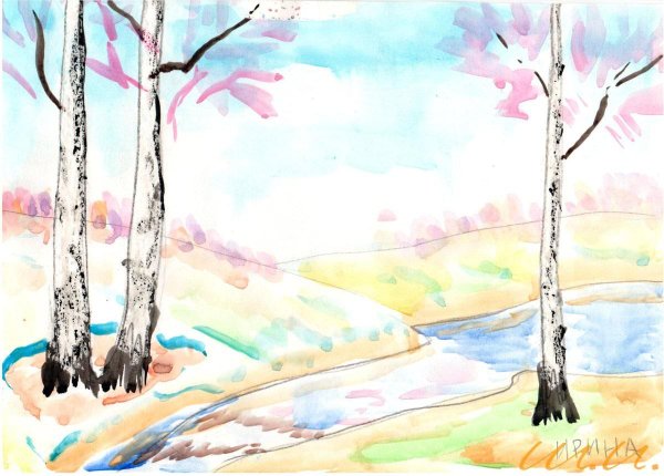 весенний пейзаж