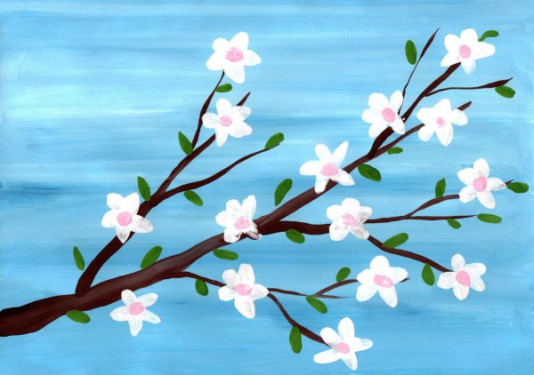 весенняя веточкапримакивание