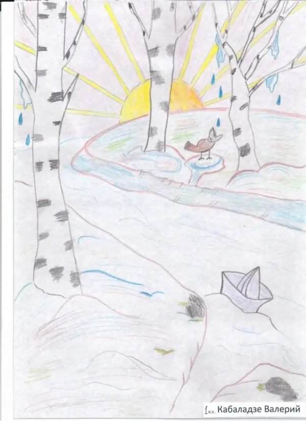 иллюстрация к стихотворению весна