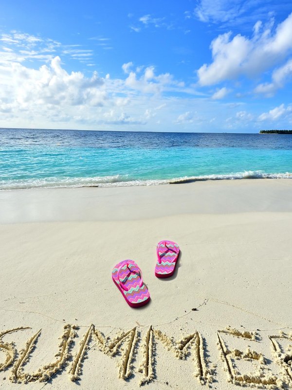 летом на море