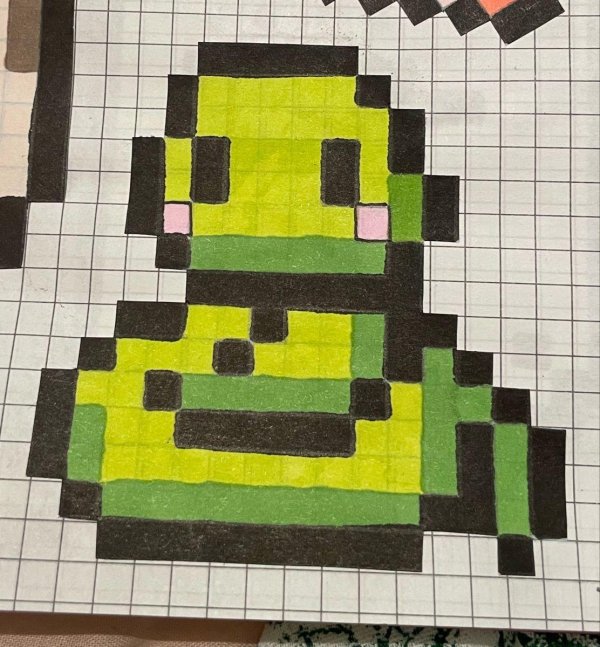 змея по клеточкам