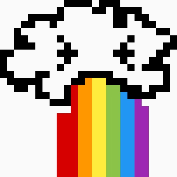 пиксельная радуга