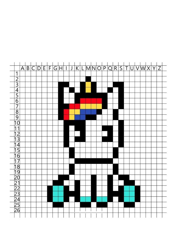 пиксельные раскраски