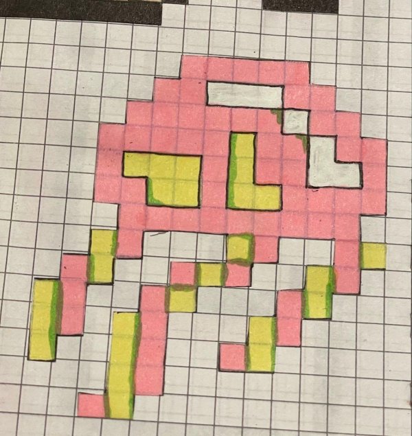 по клеткам рисунок