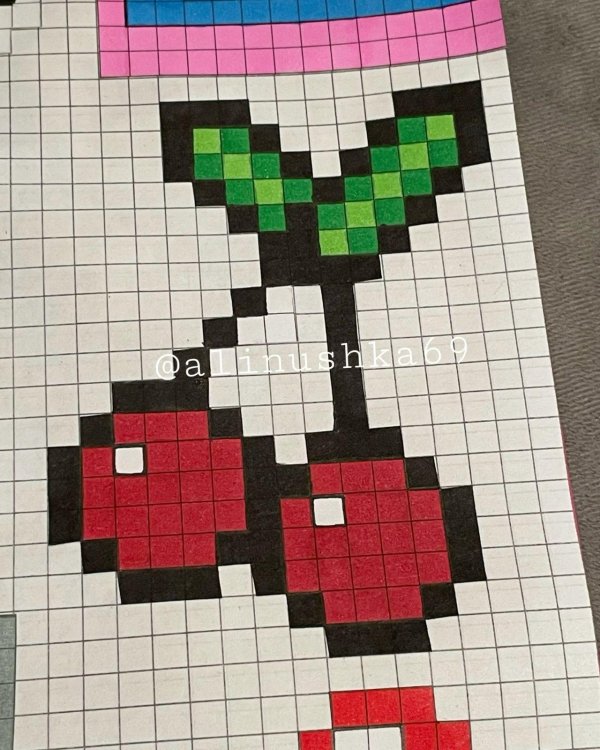 рисунку по клеточкам