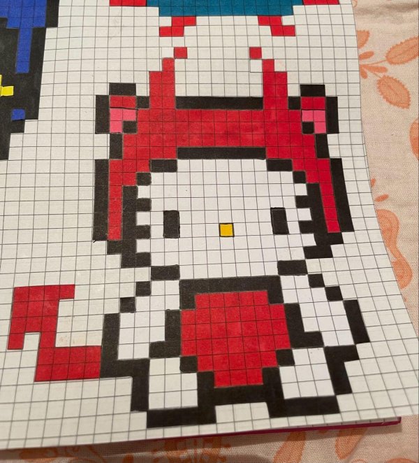 рисунку по клеточкам