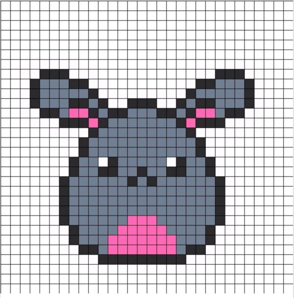 рисунку по клеточкам