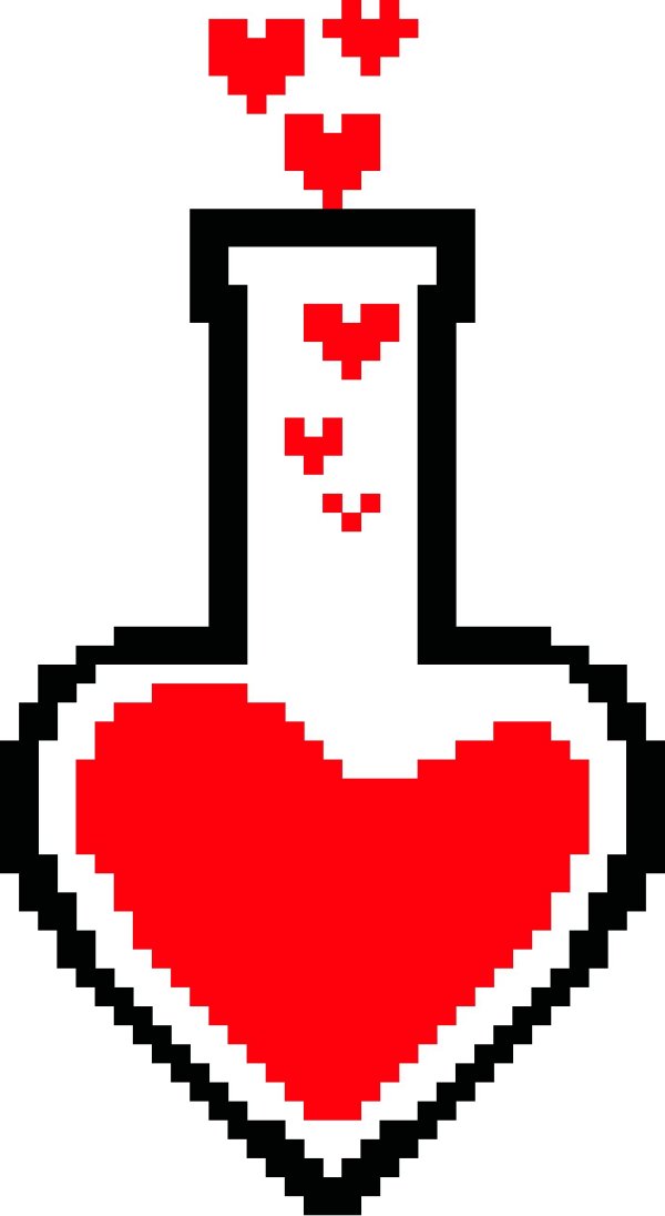 сердце пиксельное