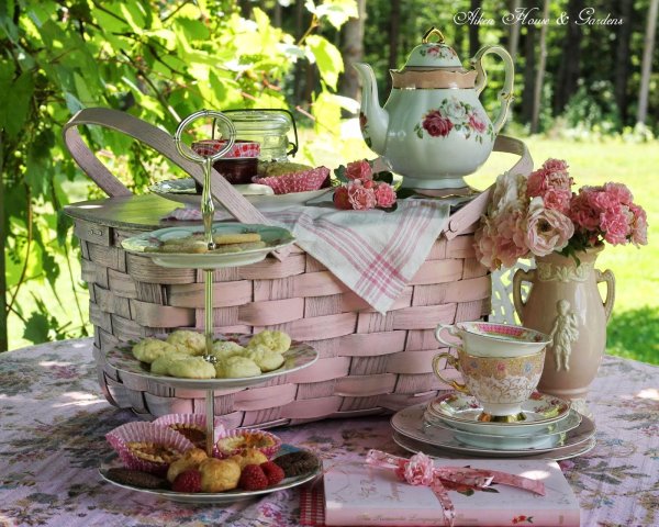 шебби шик сервировка