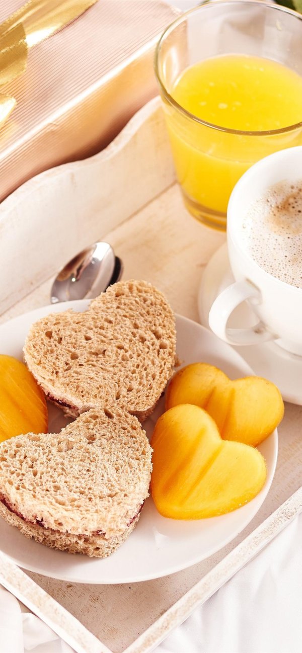 хлеб в форме сердца