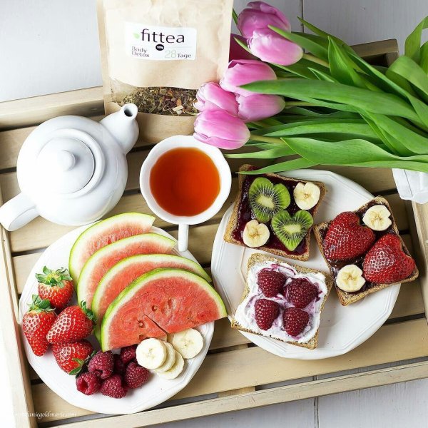 завтрак цветы