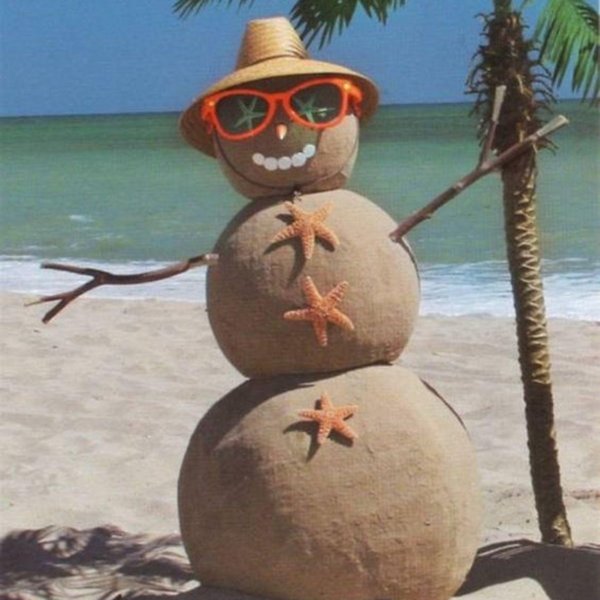 снеговик прикольный