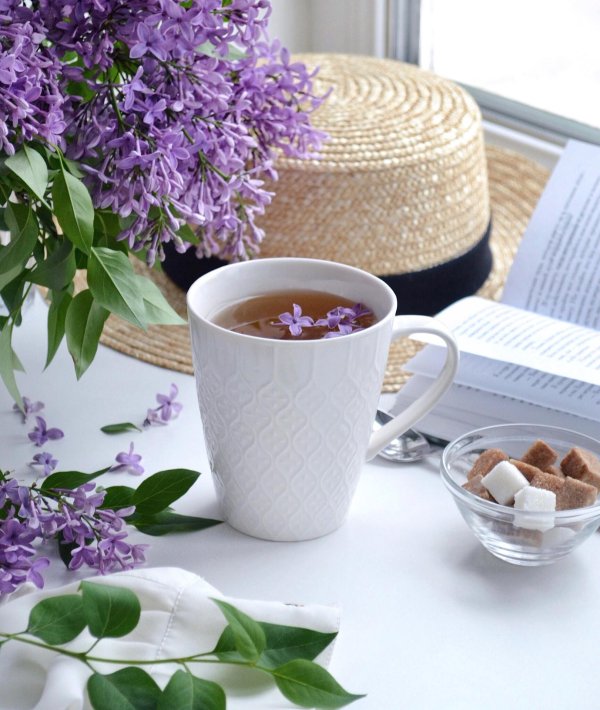 чашка с сиренью