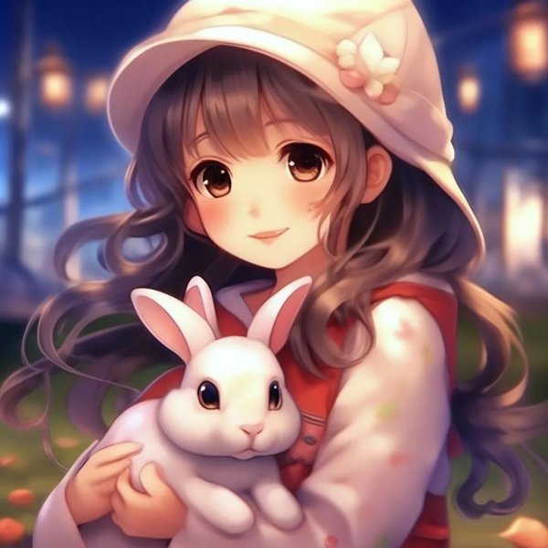 девочка кролик