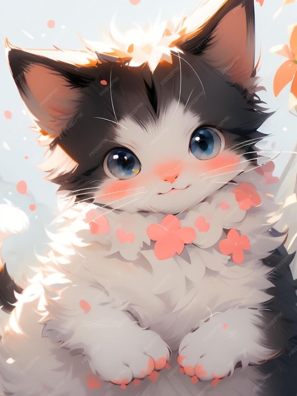 милые анимешные котики