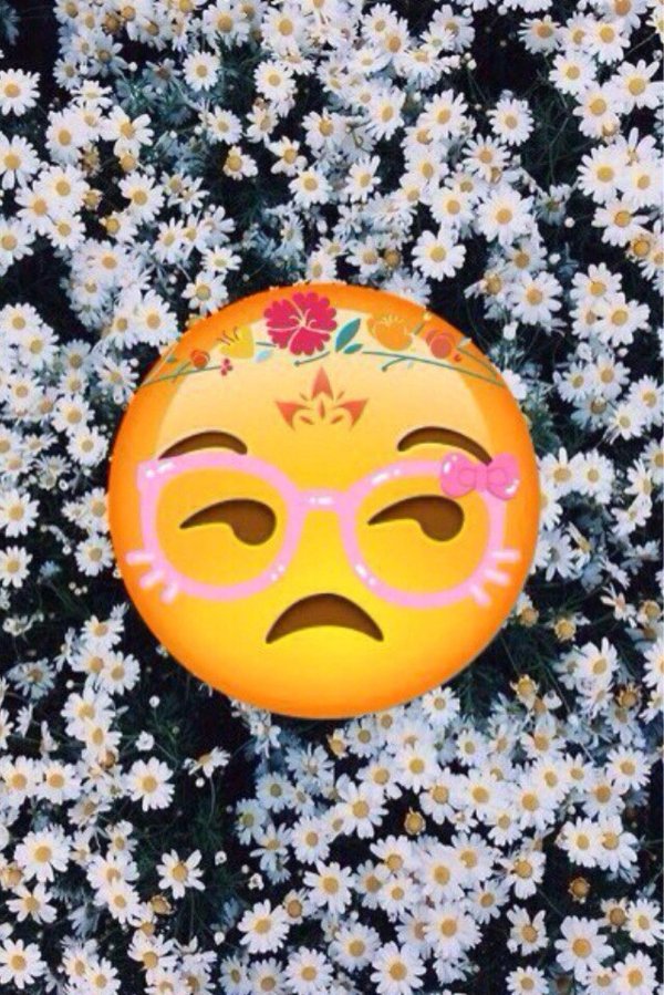 эмодзи цветочек