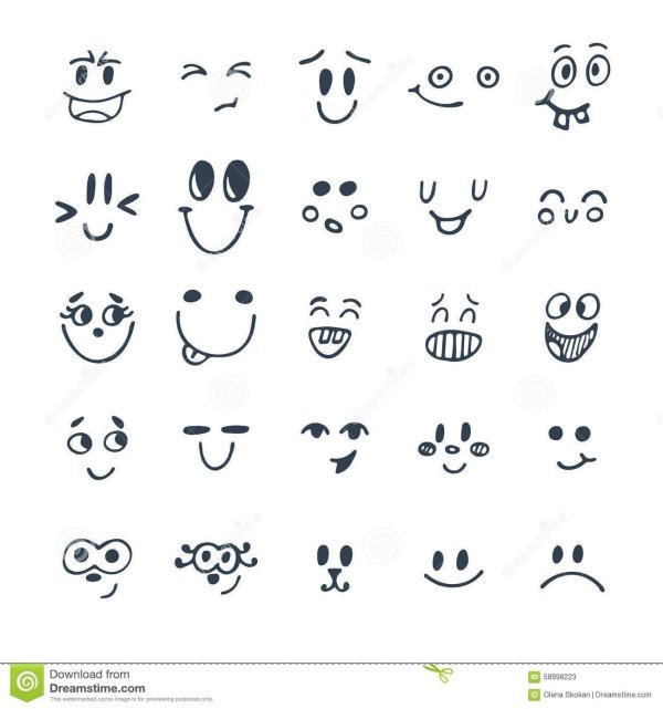 простые рожицы