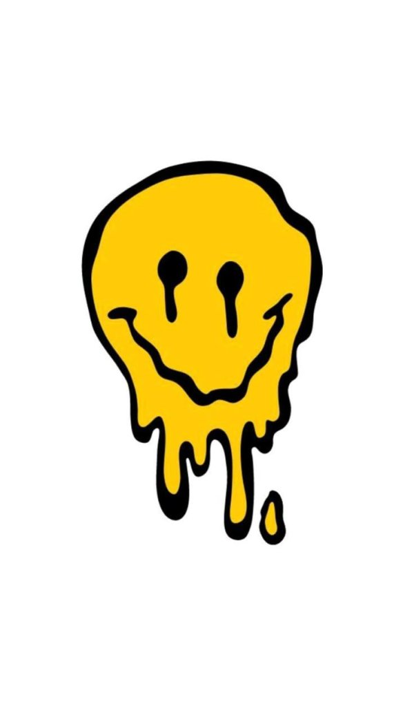 растекающийся смайлик