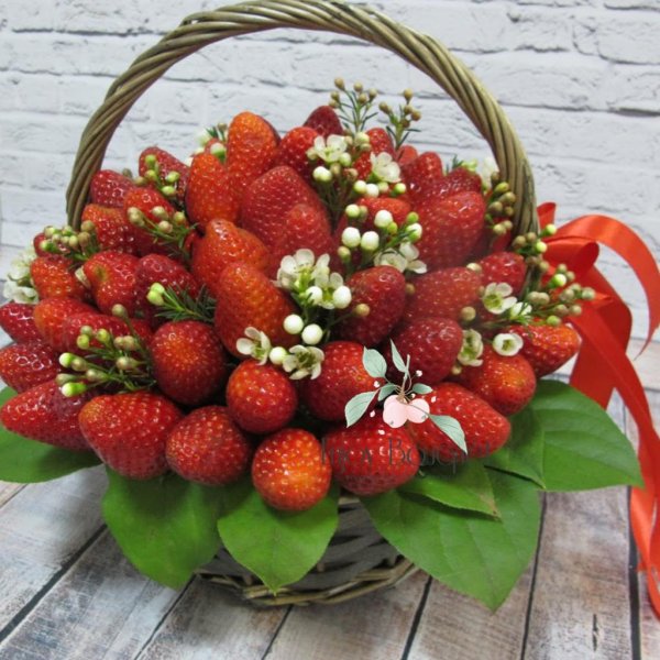 клубника букет