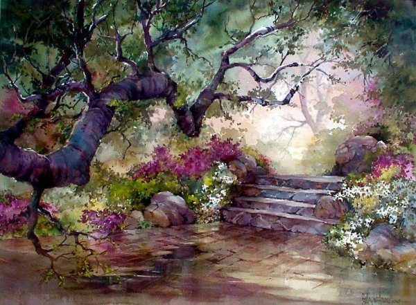 акварельные пейзажи