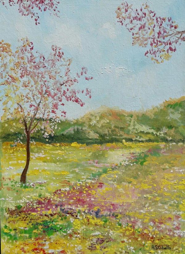 клод моне цветущие яблони