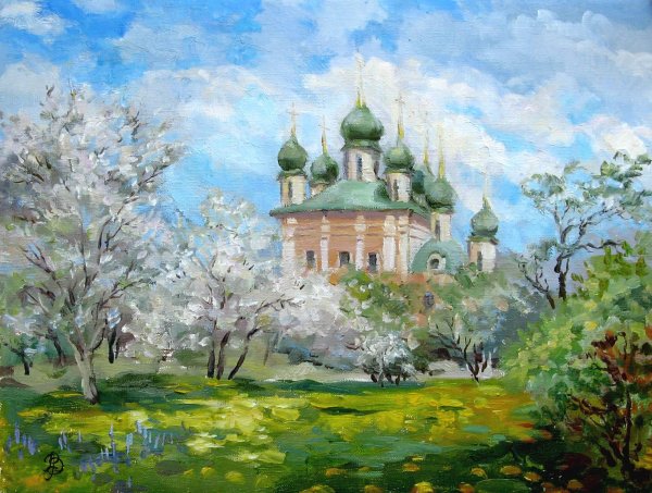 пейзажи с церковью