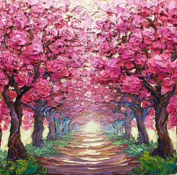 Весна маслом