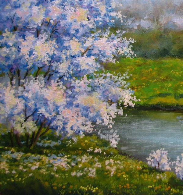 Весна маслом