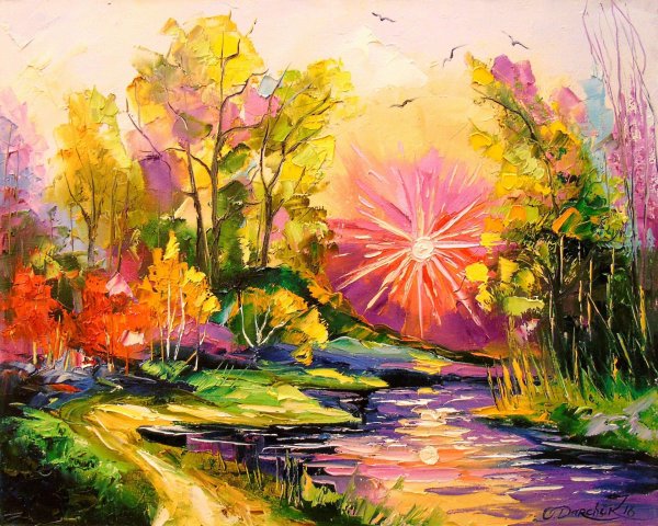 Весна маслом