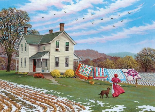 весенняя деревня джон слоун