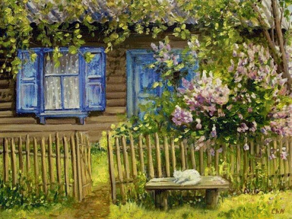 дмитрий лёвин картины деревня