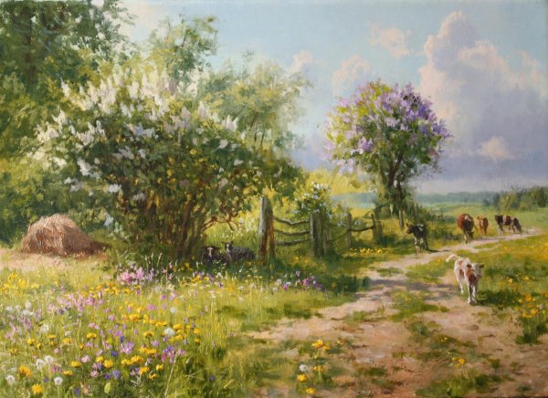 живопись сирень владимир жданов