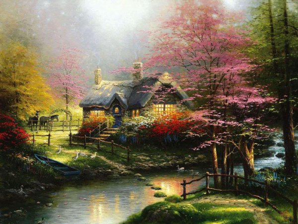 картины томаса кинкейда